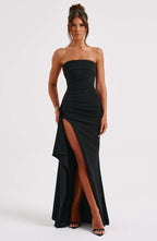 Scarlette - Gedraaide maxi-jurk zonder schouders 7