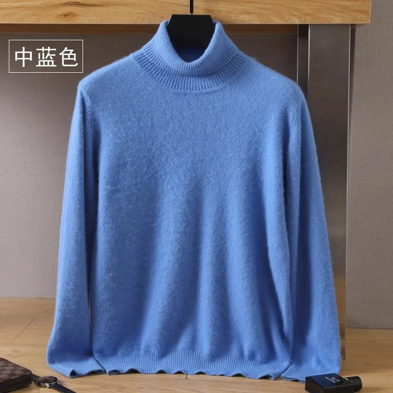 Japanse brei - Heren 100% Kasjmier - pure kasjmier fluwelen trui