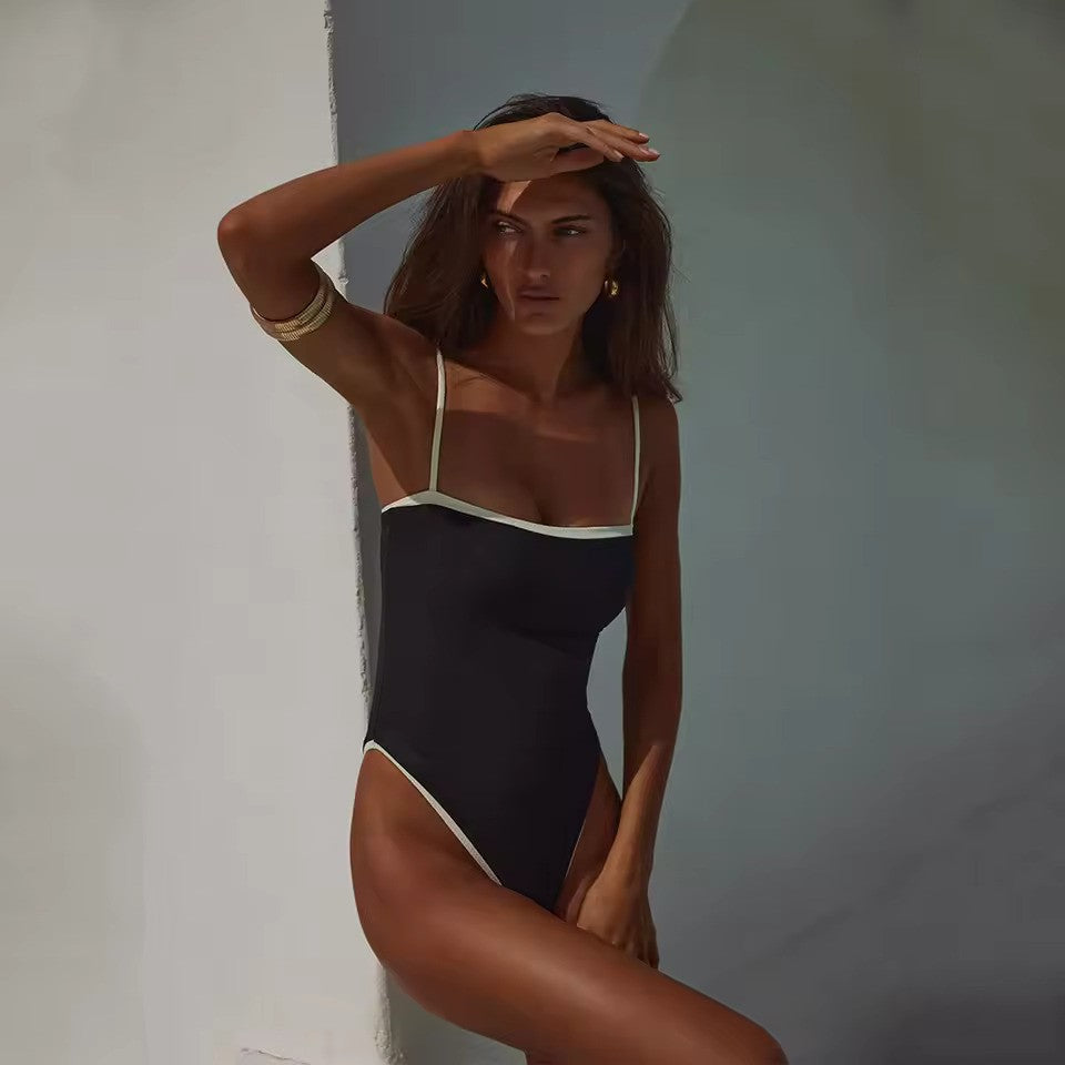 Bandeau Badpak Voor Dames Met Verstelbare Bandjes In Trendy Ontwerp Voor Strand En Zwembad