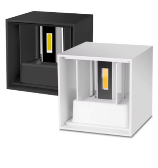 LumiSensor I Waterdichte Wandlamp met Verstelbare Stralingshoek – Zwart/wit