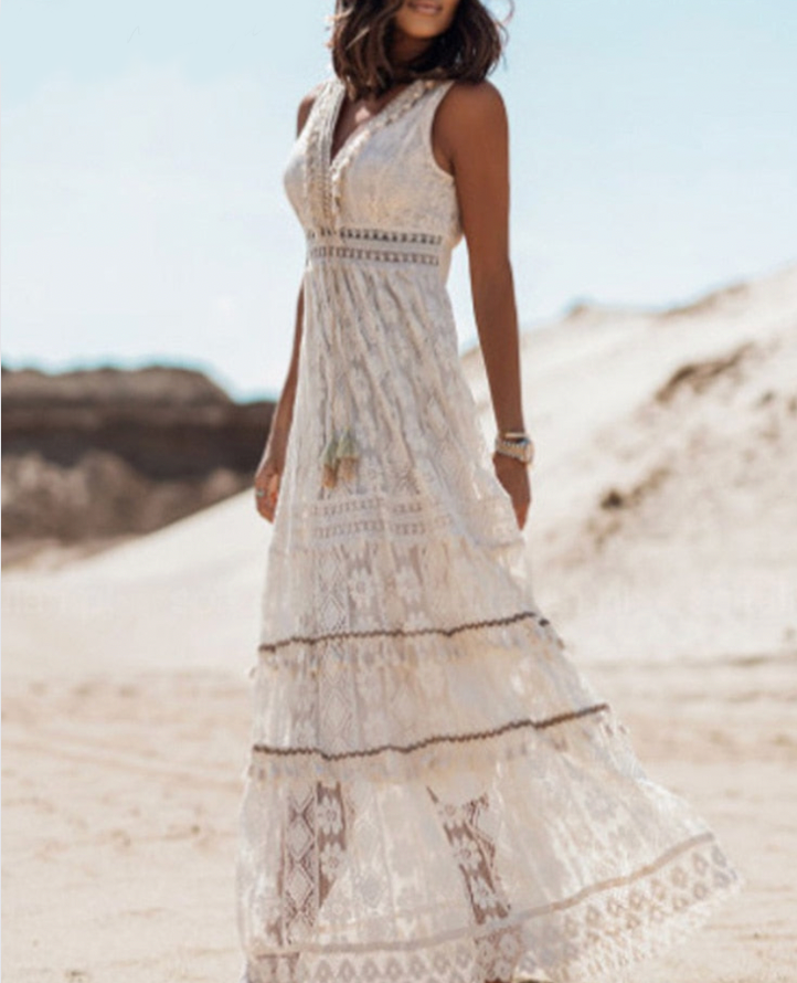 Ariadne | Gracieus Boho Kant Jurk voor de Zomer