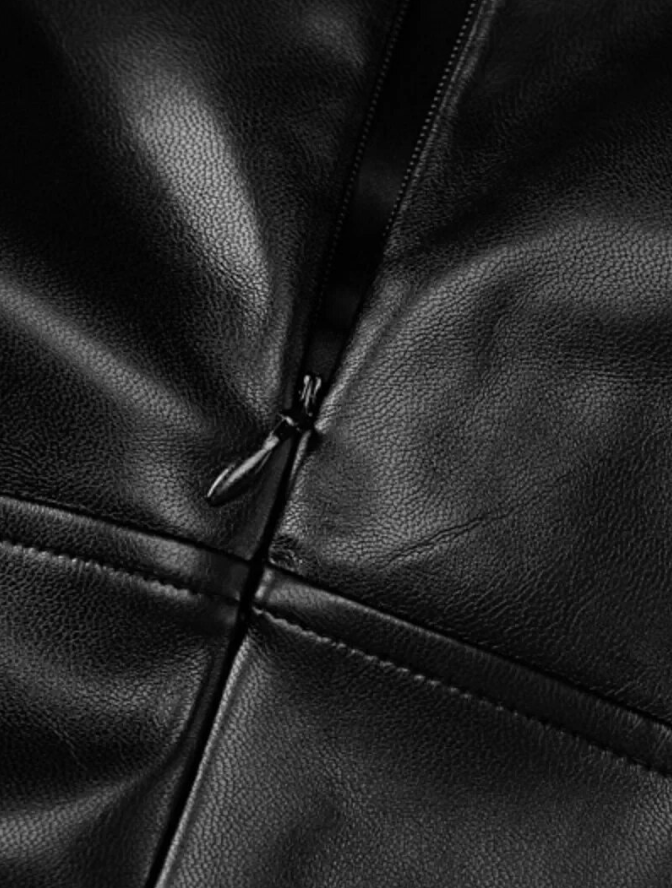 Sam™ - Vegan leren jurk