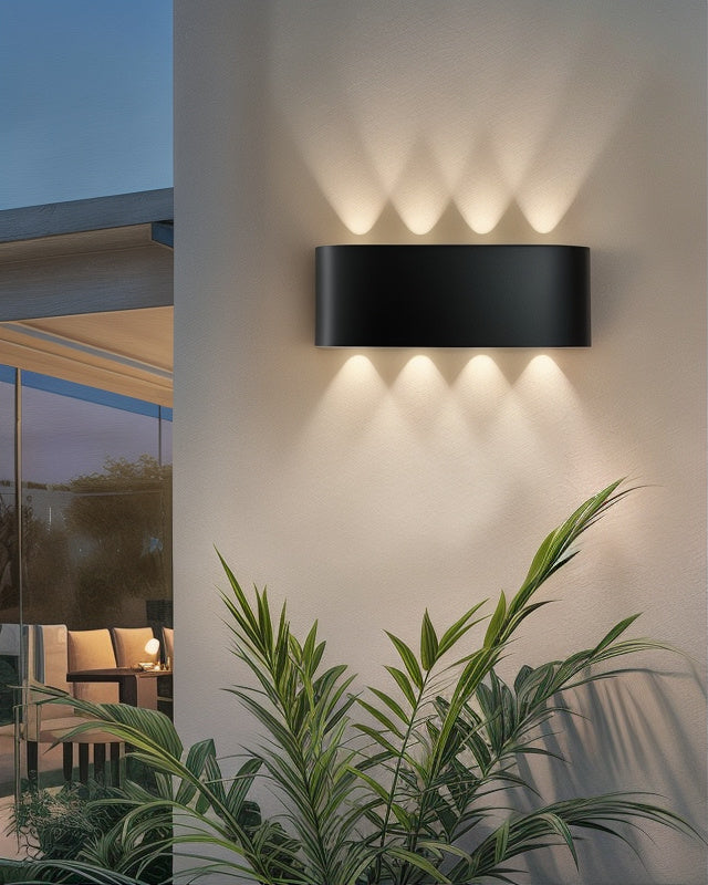 OrrLicht - Brady Wandlamp - IP65 - Zwart/Wit