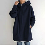 Dames Hoodie Met Rits Zacht Materiaal Voor Herfst En Winter