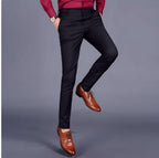 Stijlvolle Stretch Herenbroek - Alex Met Elastische Tailleband