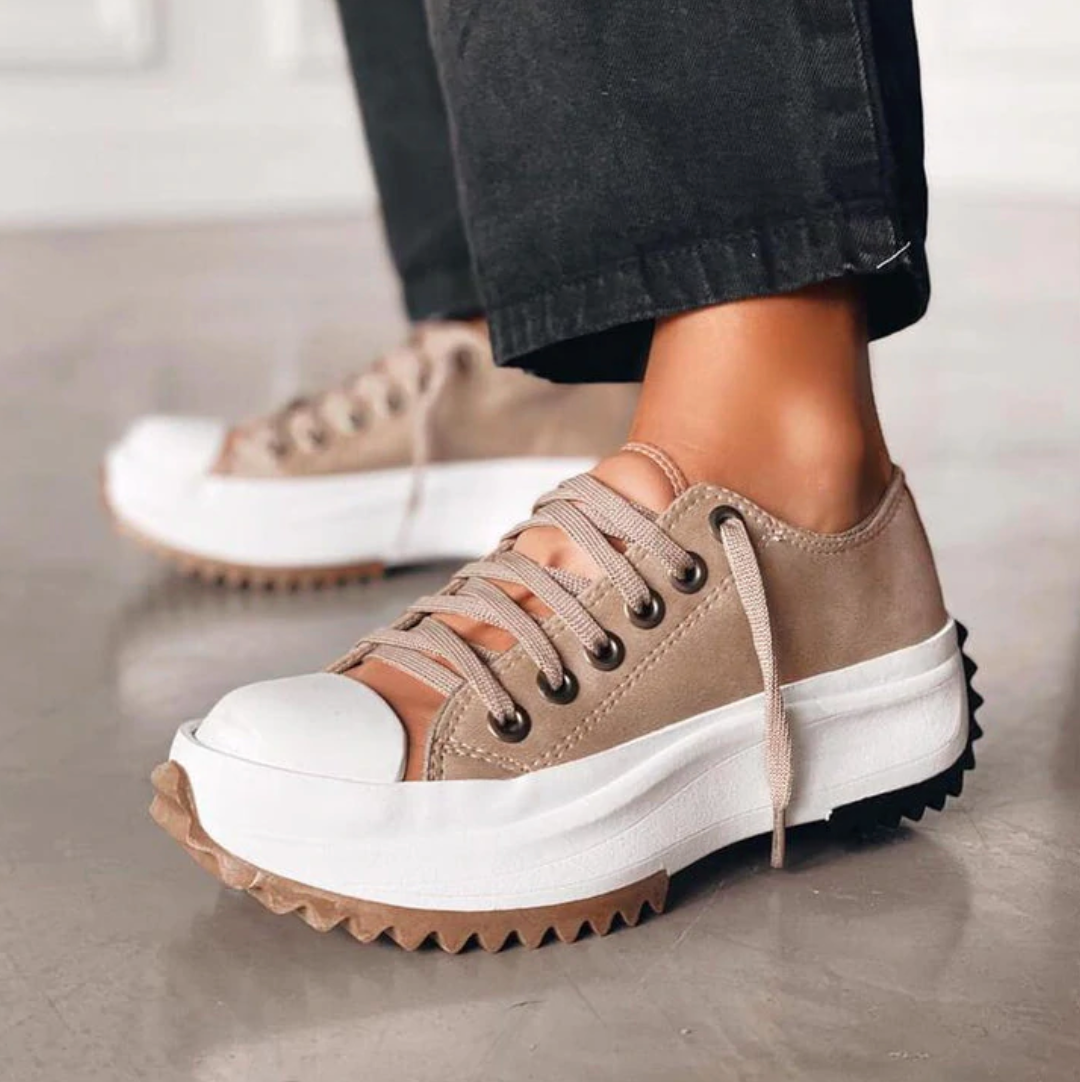 Platform Sneakers Dames Canvas Casual Chunky Zool Schoenen