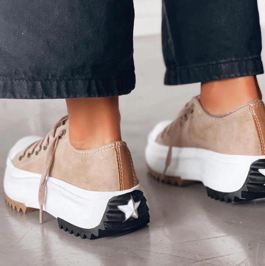 Platform Sneakers Dames Canvas Casual Chunky Zool Schoenen