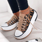 Platform Sneakers Dames Canvas Casual Chunky Zool Schoenen