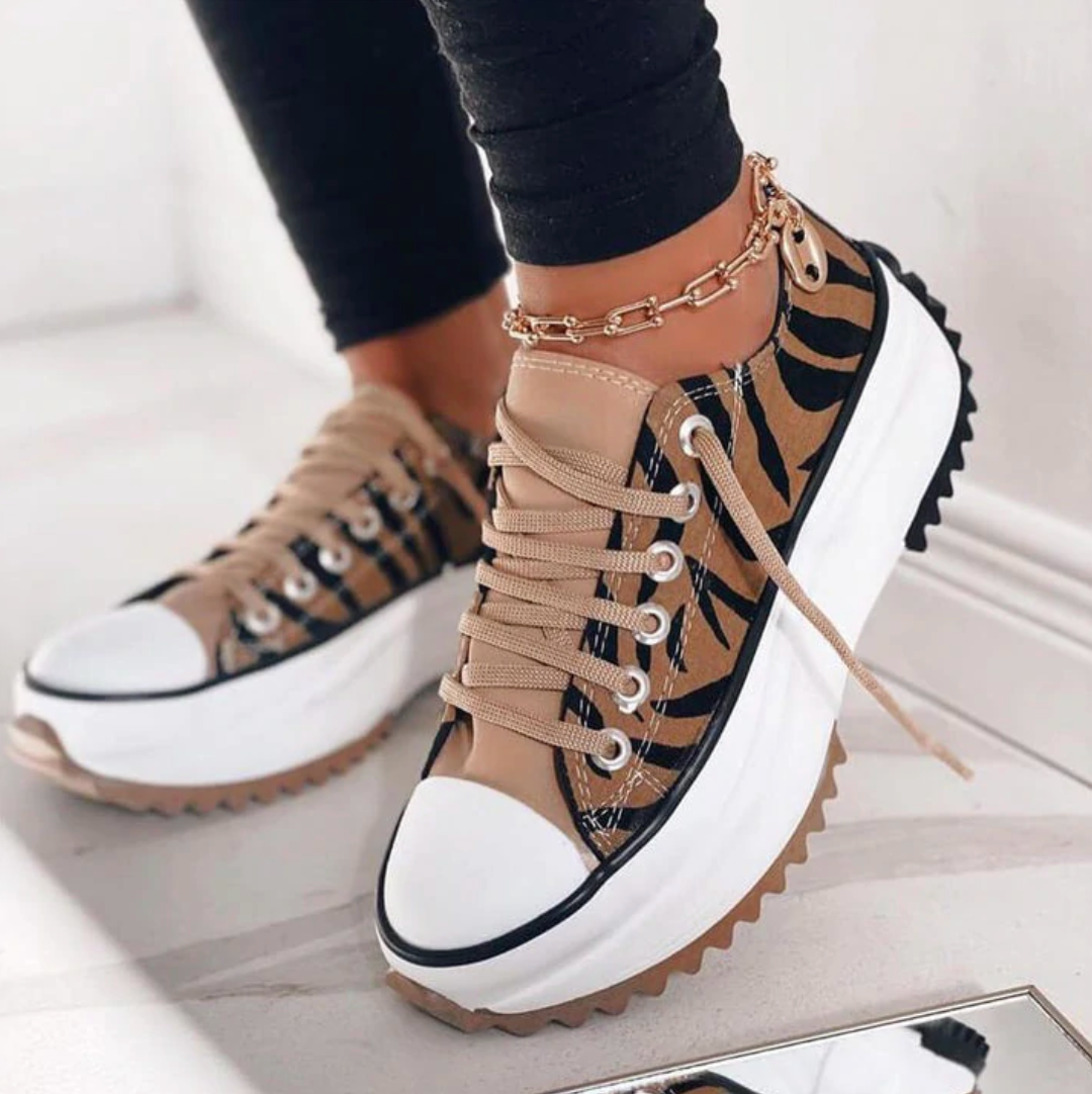 Platform Sneakers Dames Canvas Casual Chunky Zool Schoenen