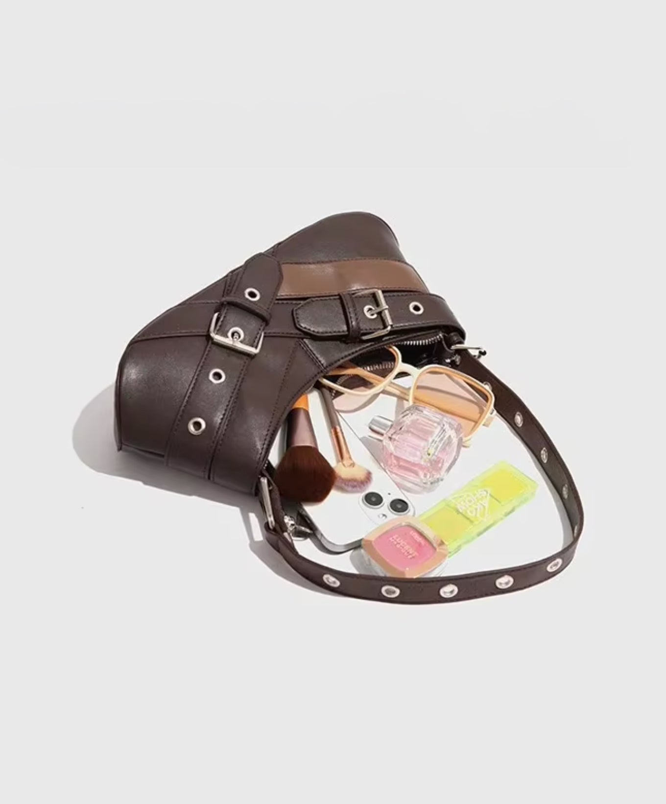 Kylie Buckle-Strap Schoudertas