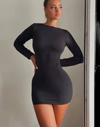 Sara Backless Bodycon Jurk – Sexy Slim Fit Mini voor Feest & Club