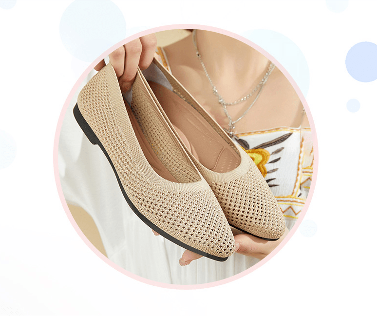 Sophie - Grijze orthopedische ballerina's/pantoffels