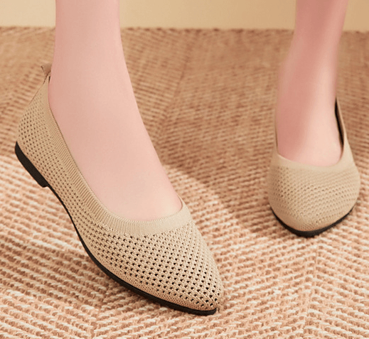 Sophie - Grijze orthopedische ballerina's/pantoffels