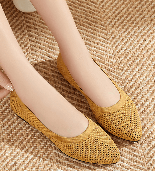 Sophie - Grijze orthopedische ballerina's/pantoffels