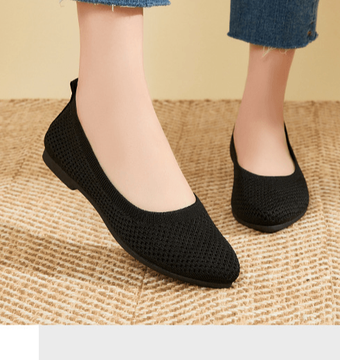 Sophie - Grijze orthopedische ballerina's/pantoffels