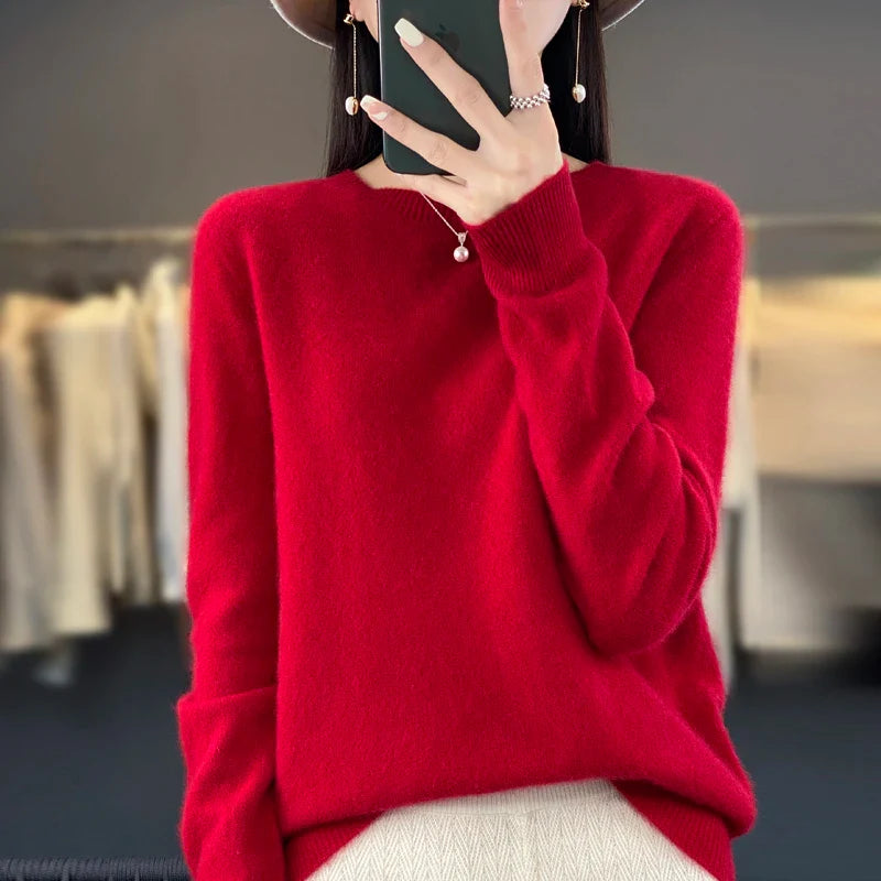 Selena: 100% Australische merino wol sweater/pullover