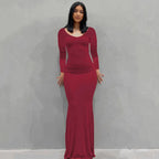 Aria zwarte bodycon maxi-jurk – sexy spaghettibandjes Y2K zomerse elegantie