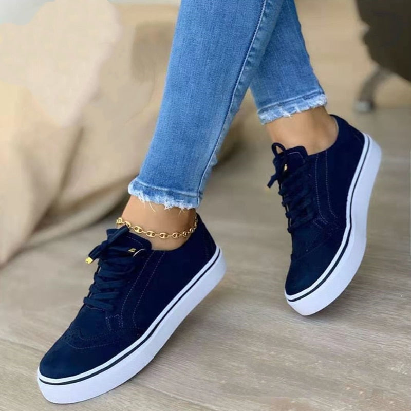 Ava - Orthopedische elegante zwarte sneakerschoenen