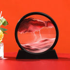 3D Bewegend Zand Kunst Foto Zandloper Drijfzand Ambachtelijk Stromend Zand