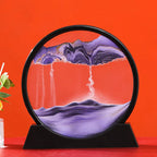3D Bewegend Zand Kunst Foto Zandloper Drijfzand Ambachtelijk Stromend Zand