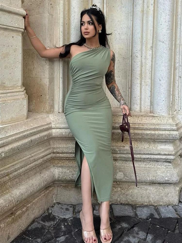 Winnie Zomer Maxi Jurk – Sexy Rugloos Slank Fit voor Elegante Feesten & Streetwear