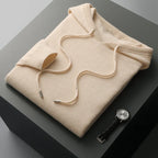 Micheal: Hoodie Sweater - 100% Merino Wol uit Australië: Gebreide Sweatshirt voor Herfst Winter