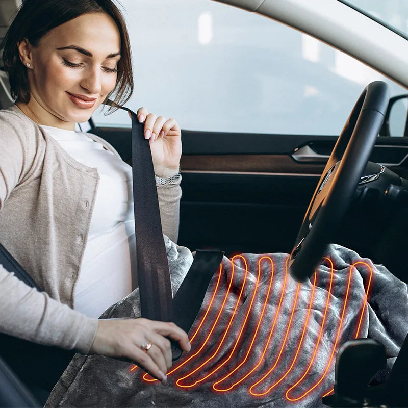 Elektrisch Deken Voor Auto Met Timer En 9 Niveaus Warmte
