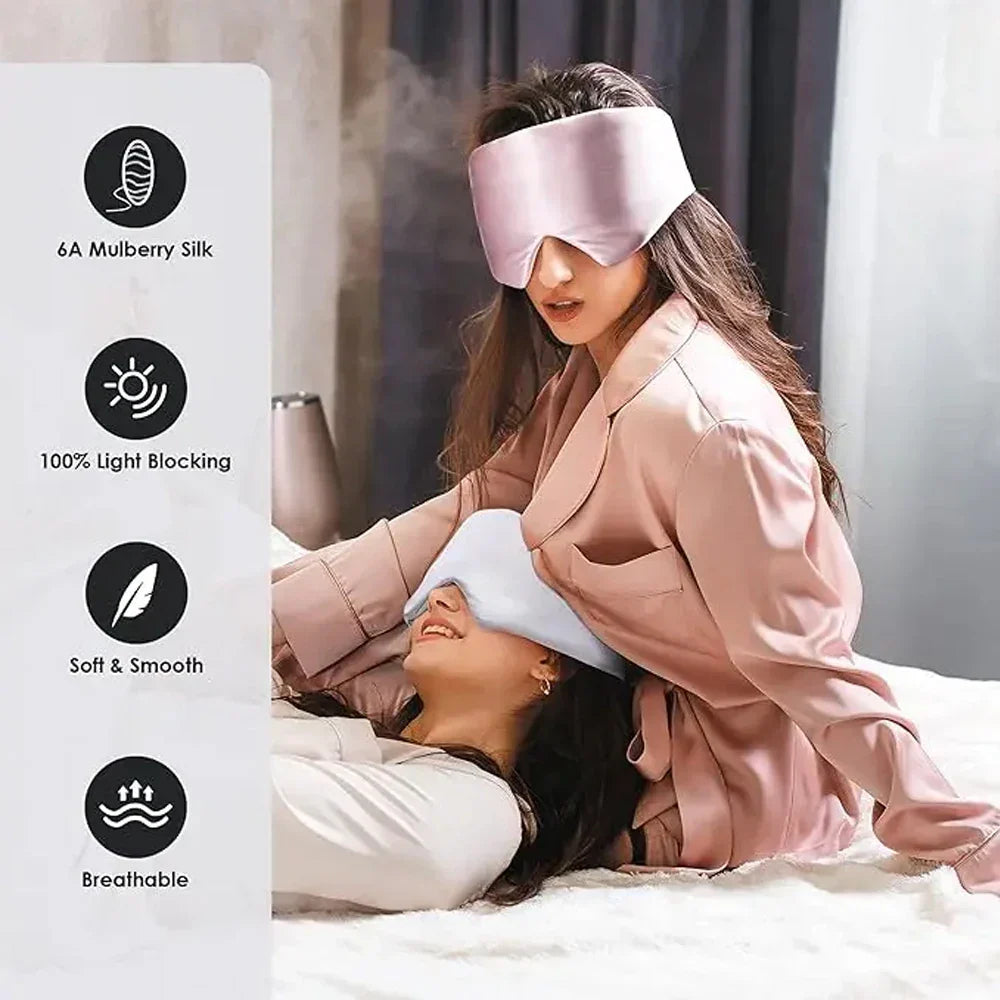 Diepe Slaap Dubbele Laag Zijde Slaapmasker
