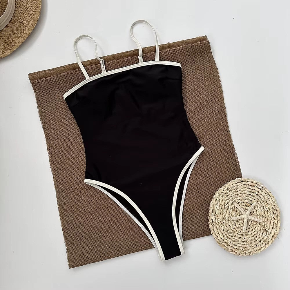 Bandeau Badpak Voor Dames Met Verstelbare Bandjes In Trendy Ontwerp Voor Strand En Zwembad