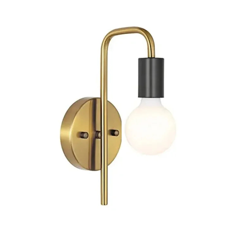 Variant image for Noordse Wandlamp Goud en Zwart - Retro Muurlamp voor Binnen, Stijlvolle Wandverlichting voor Woonkamer en Slaapkamer-4