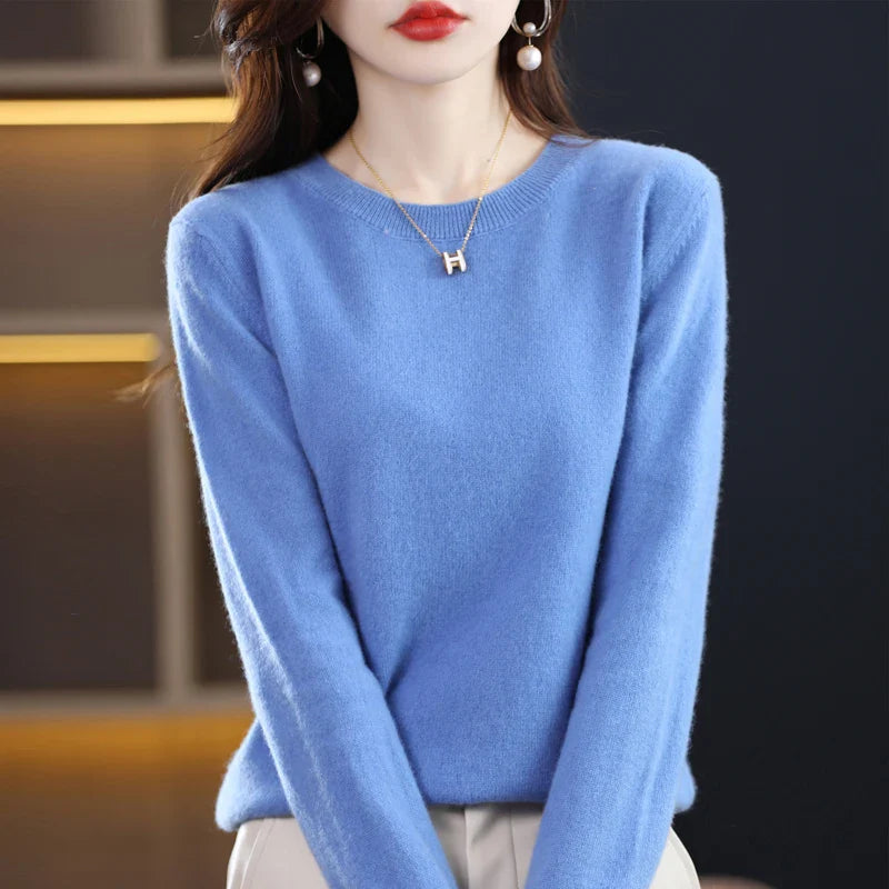 Maren: 100% pure wollen cashmere trui voor de winter en herfst