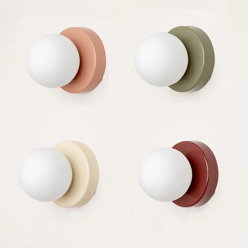 Creatieve LED wandlamp Macaron 10/12cm