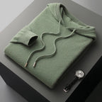 Micheal: Hoodie Sweater - 100% Merino Wol uit Australië: Gebreide Sweatshirt voor Herfst Winter
