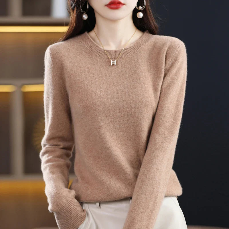 Maren: 100% pure wollen cashmere trui voor de winter en herfst