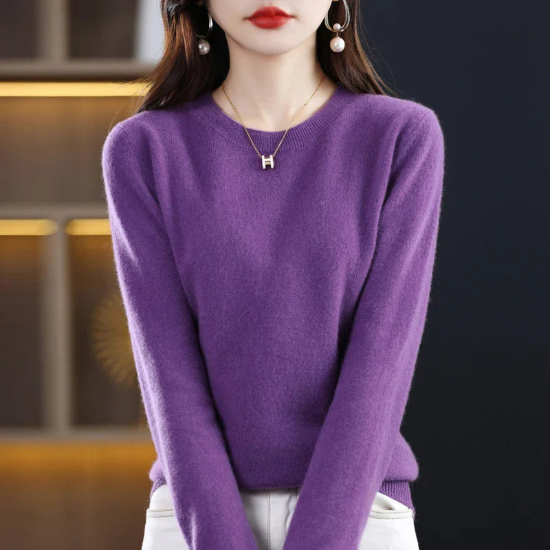 Maren: 100% pure wollen cashmere trui voor de winter en herfst