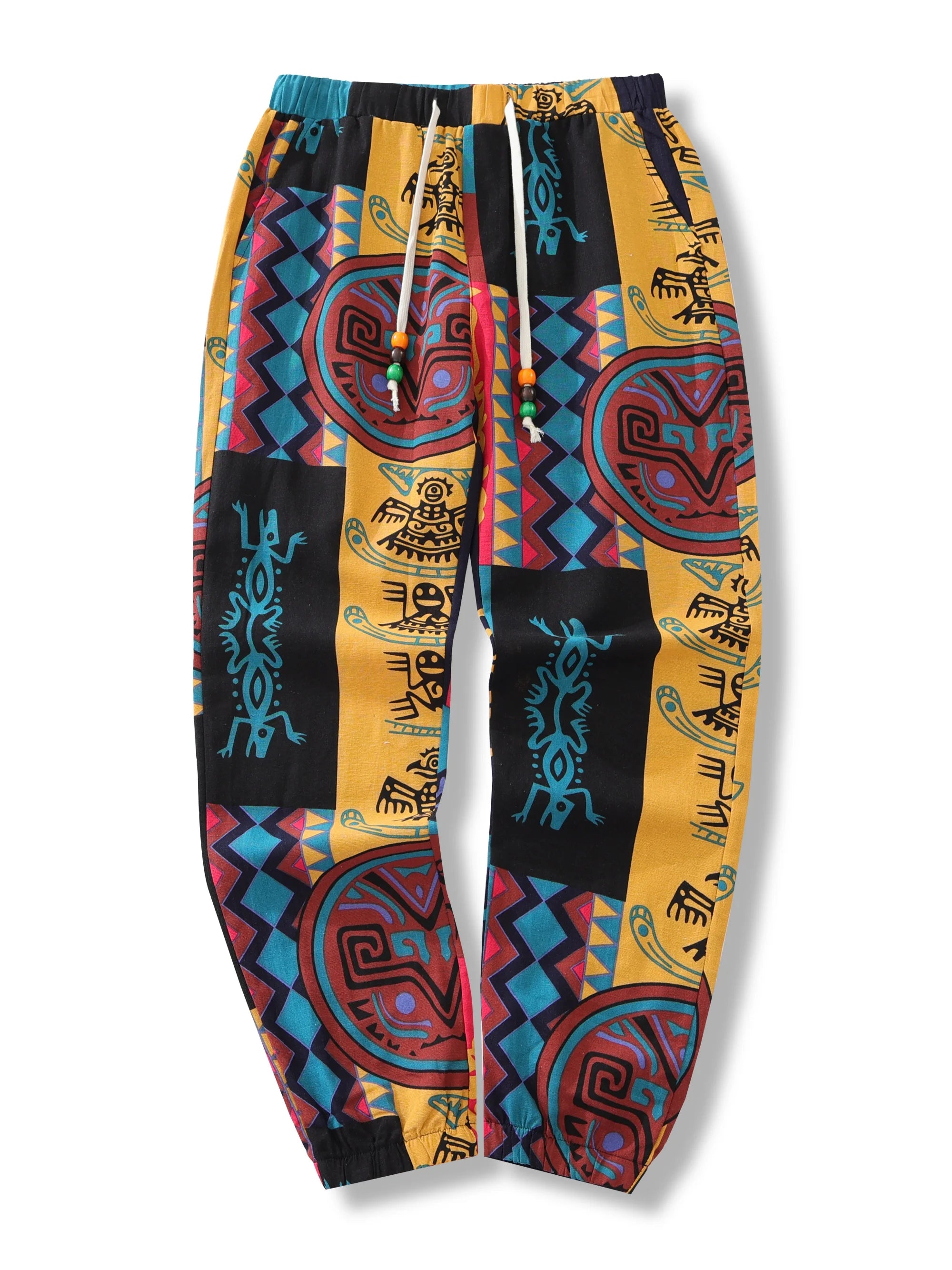 Heren Joggingbroek Katoenmengsel Boho Tribal Print Korte Sweatpants 2