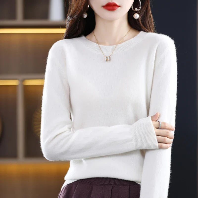 Claire: Dames 100% Pure Wol Cashmere Trui