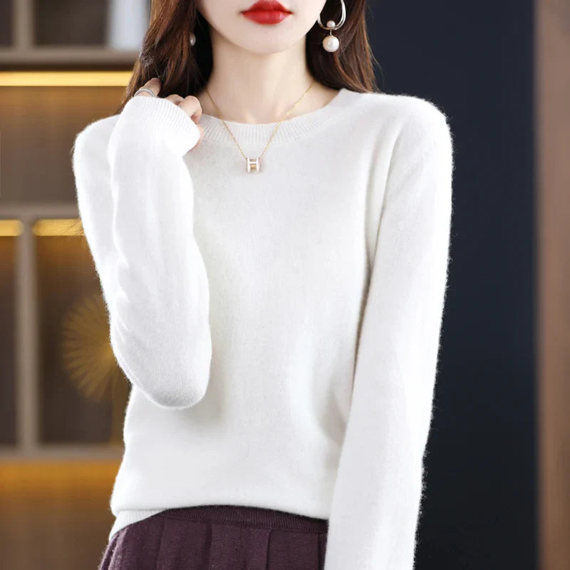 Maren: 100% pure wollen cashmere trui voor de winter en herfst