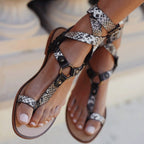 Enkelgesp Kruisband Sandalen