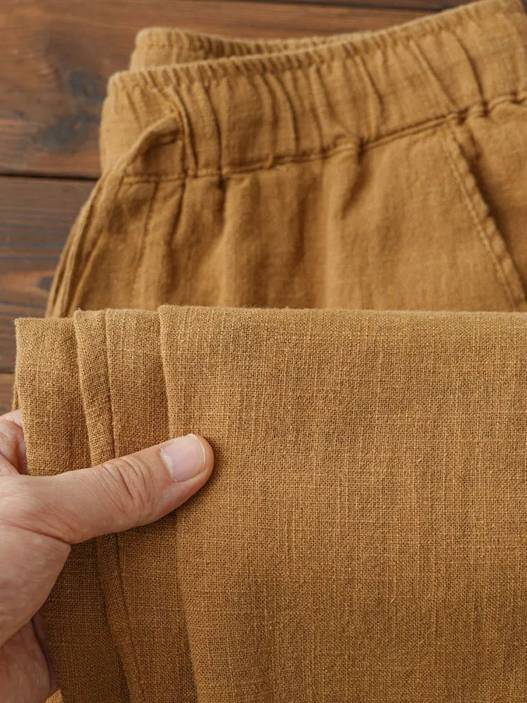 Heren Flared Broek Katoen - Relaxed Fit Pantalon voor Casual Stijl 1