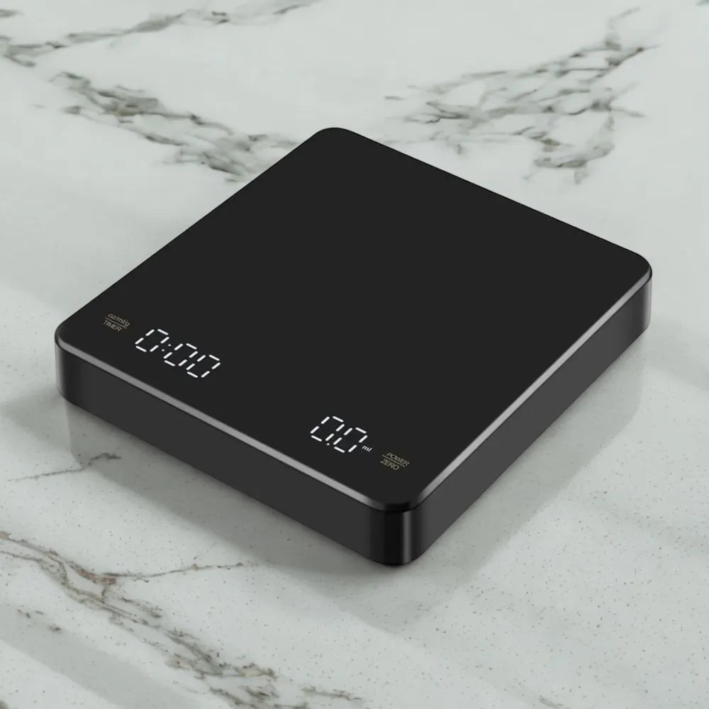 Hoge Precisie USB Digitale Koffieschaal met Timer en LED Display – Ultra-Nauwkeurige 0,1g Meting voor Espresso en Keuken Gebruik