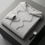 Micheal: Hoodie Sweater - 100% Merino Wol uit Australië: Gebreide Sweatshirt voor Herfst Winter