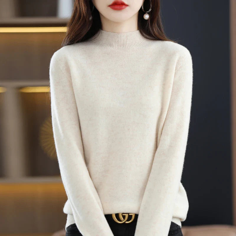 Sarah: Dames 100% Pure Wol Cashmere Trui voor de winter en herfst