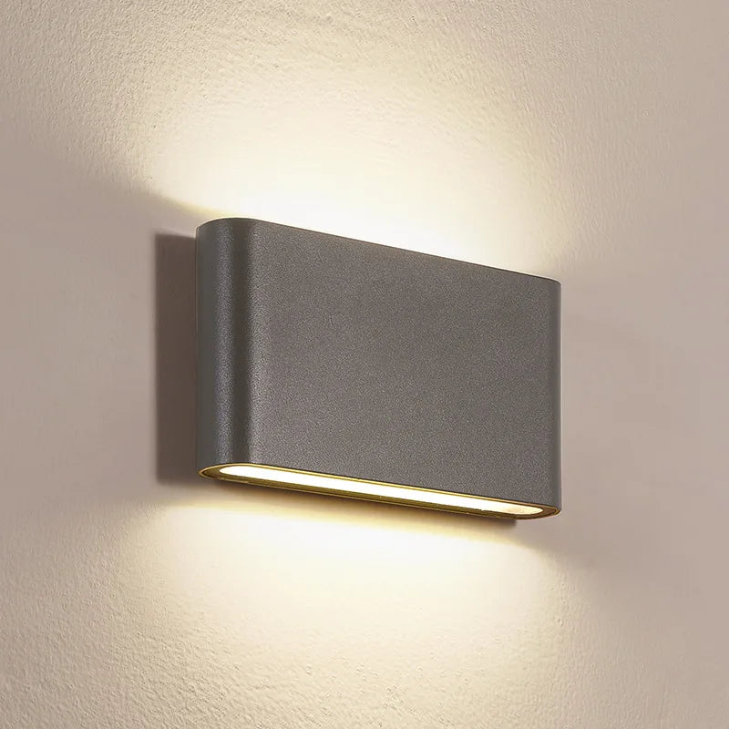 Moderne Zwarte Wandlamp IP65 Waterdicht voor Binnengebruik – LED Muurlamp met Aluminium Constructie-1