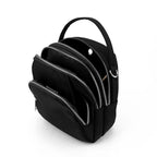 Duurzame nylon 3-laags mini-schoudertas