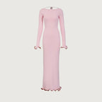 TARUXY "Sara" Gebreide Mini-jurk voor Dames - Elegante Contrastkleur Trui-jurk