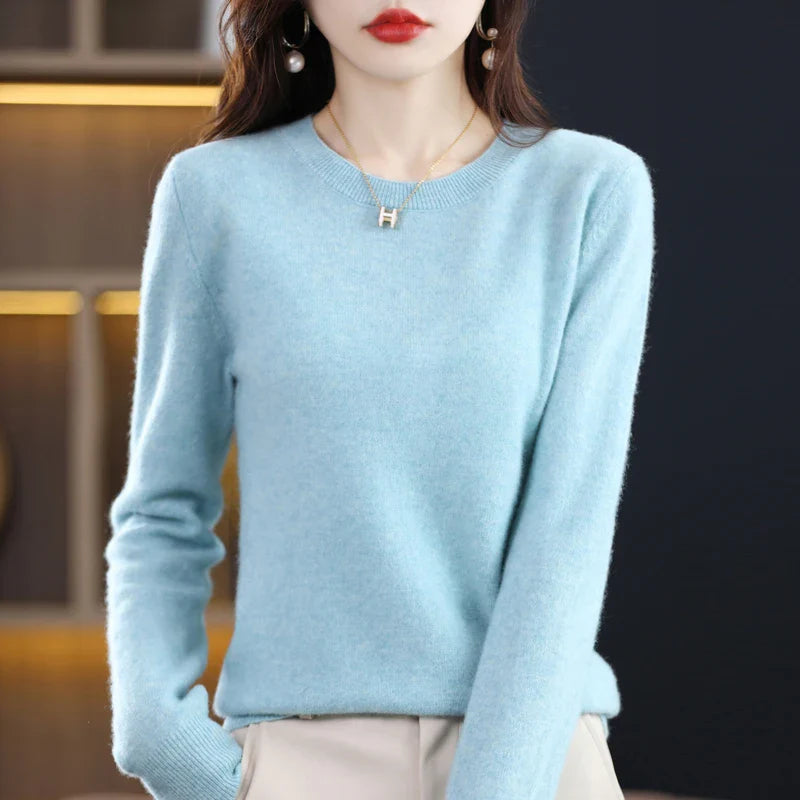 Maren: 100% pure wollen cashmere trui voor de winter en herfst