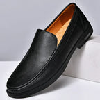 Heren Mocassins Leren Instappers Handgestikte Details