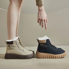 Tiril | Platform katoenen laarzen