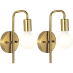 Noordse Wandlamp Goud en Zwart - Retro Muurlamp voor Binnen, Stijlvolle Wandverlichting voor Woonkamer en Slaapkamer-1